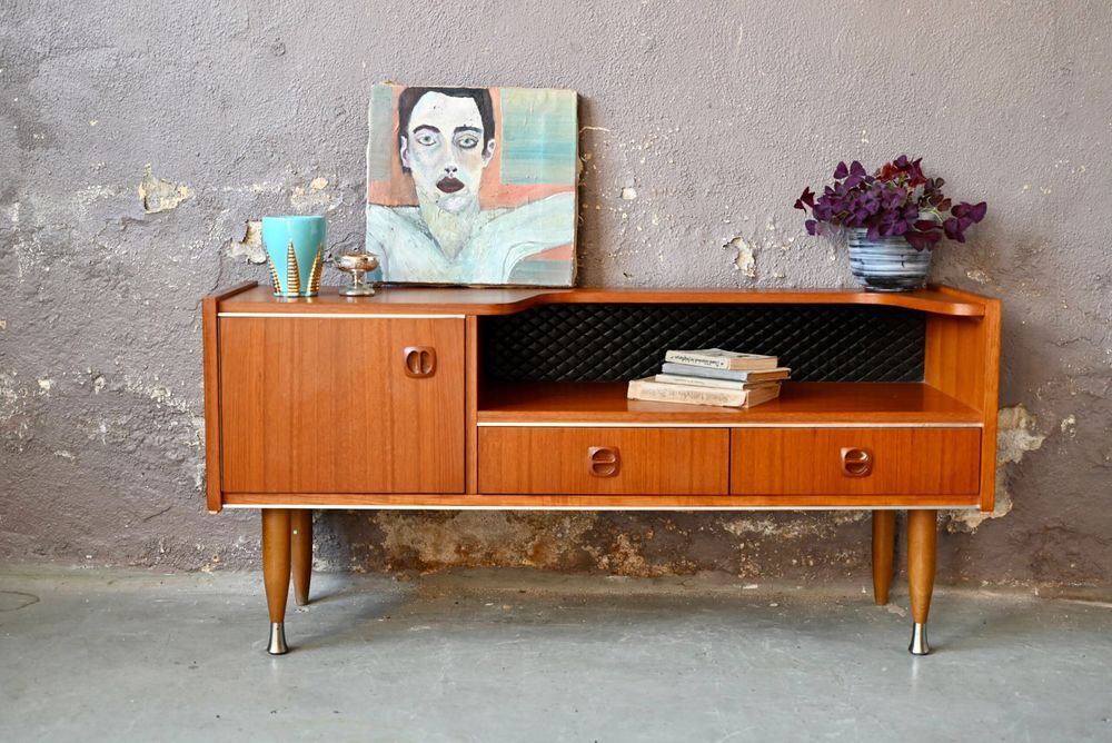 Enfilade vintage scandinave meuble bas t&eacute;l&eacute; tv hifi Meubles