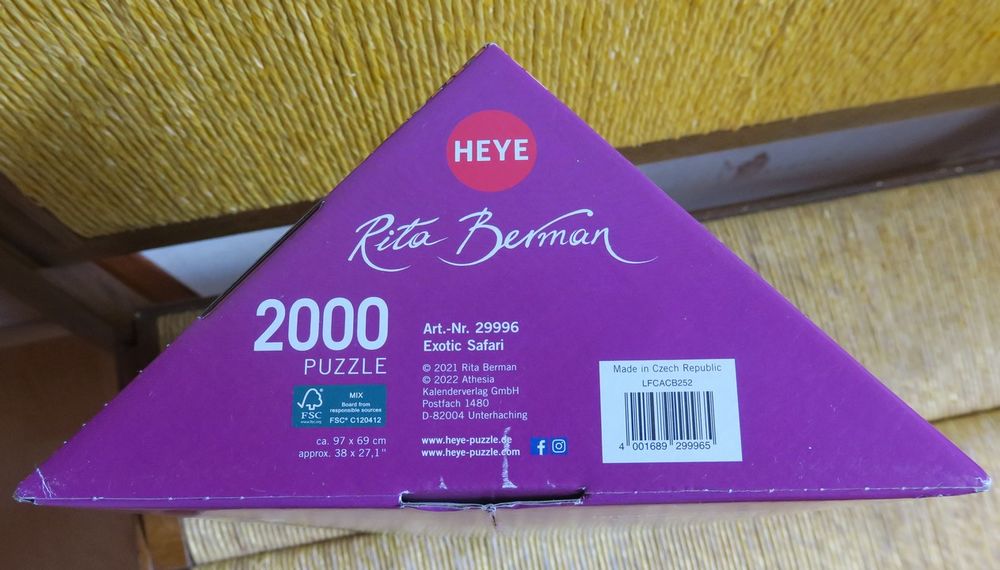 PUZZLES HEYE 2000P et 4000P Jeux / jouets