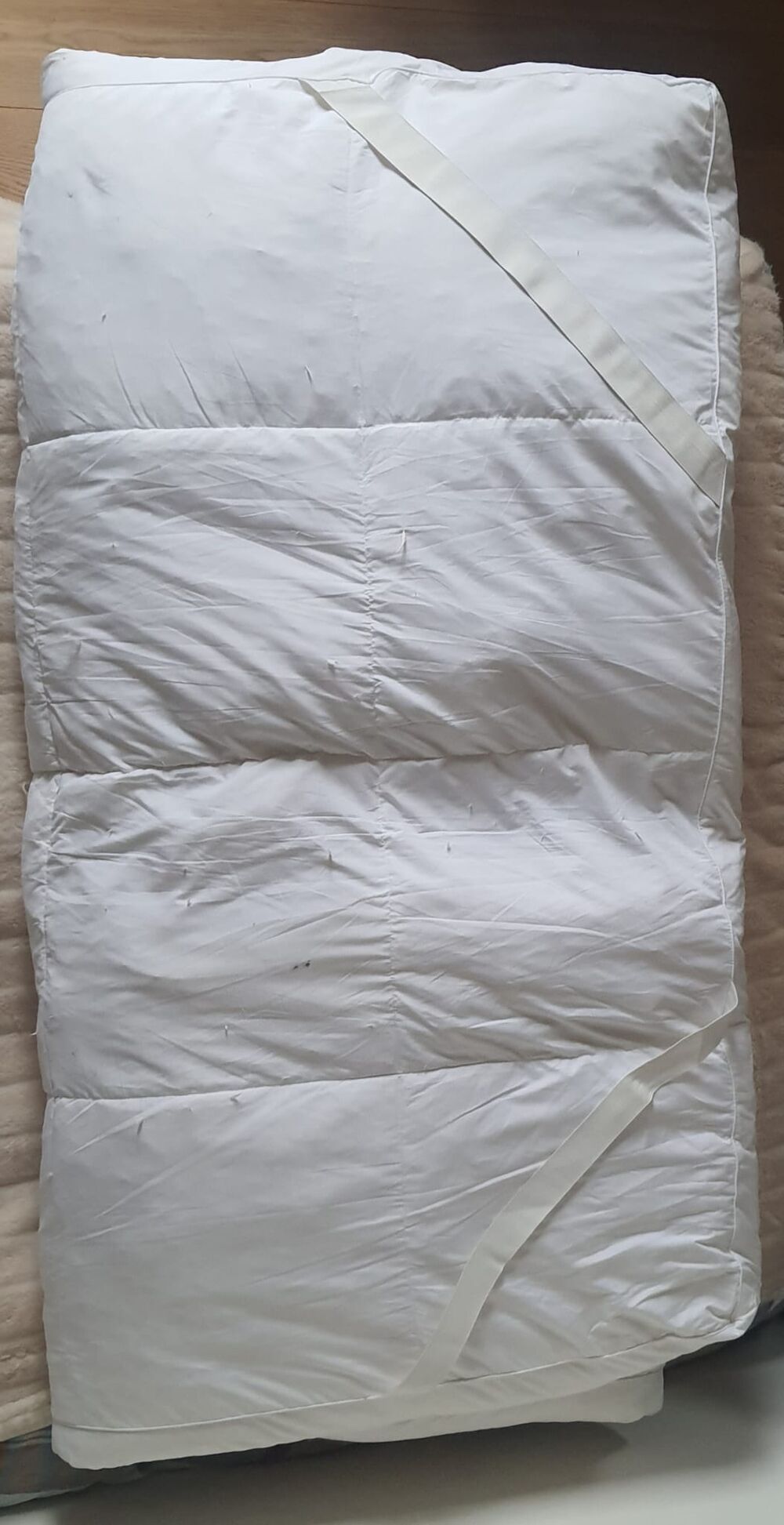 SURMATELAS PLUMES ET DUVETS D'OIE : 120X190 cm avec Sangles Meubles