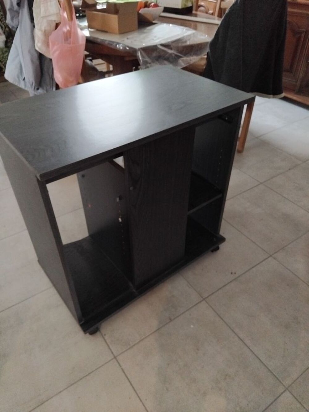 bureau informatique m&eacute;lamin&eacute; gris Meubles