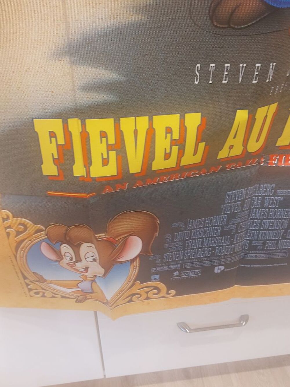 FIEVEL au far west ! Don Bluth affiche cinema animation 
affiche originale d'epoque &nbsp;!!!&nbsp; 