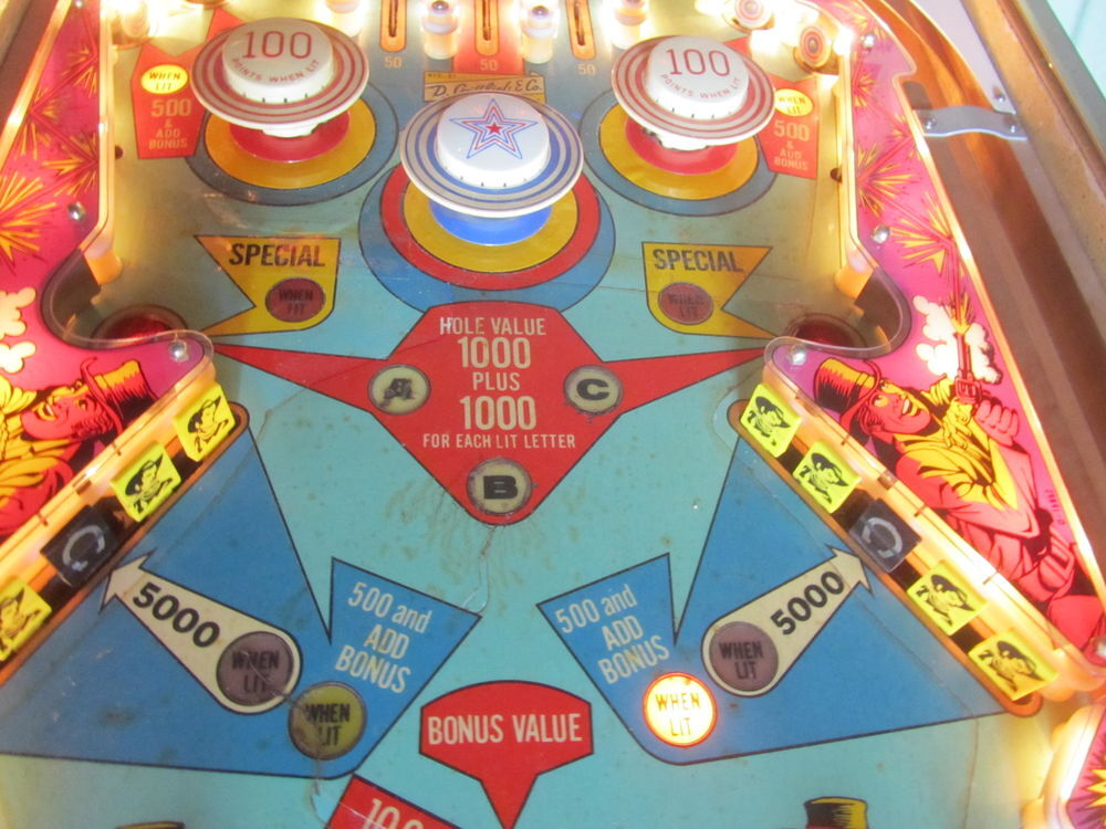 Flipper &eacute;lectrom&eacute;canique Gottlieb Fast Draw Jeux / jouets
