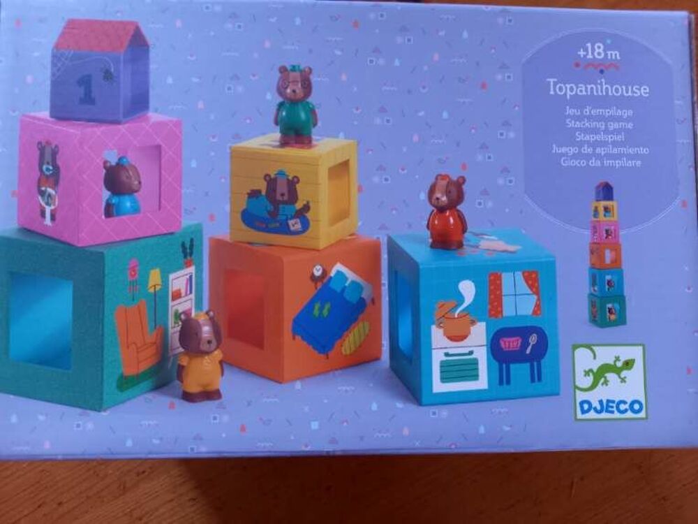 Empilable Djeco avec personnages : Topanihouse Jeux / jouets
