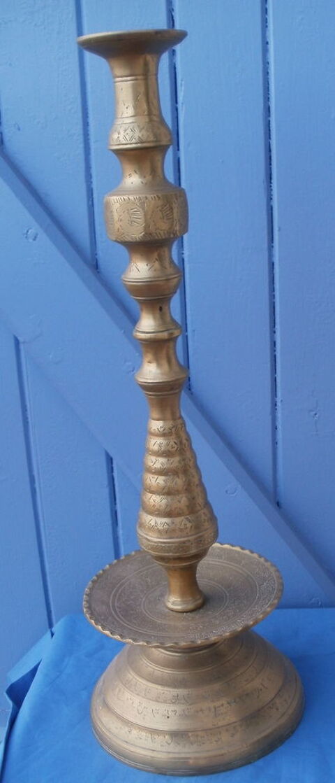 Grand bougeoir en bronze Hauteur 48 cm 40 Montauban (82)