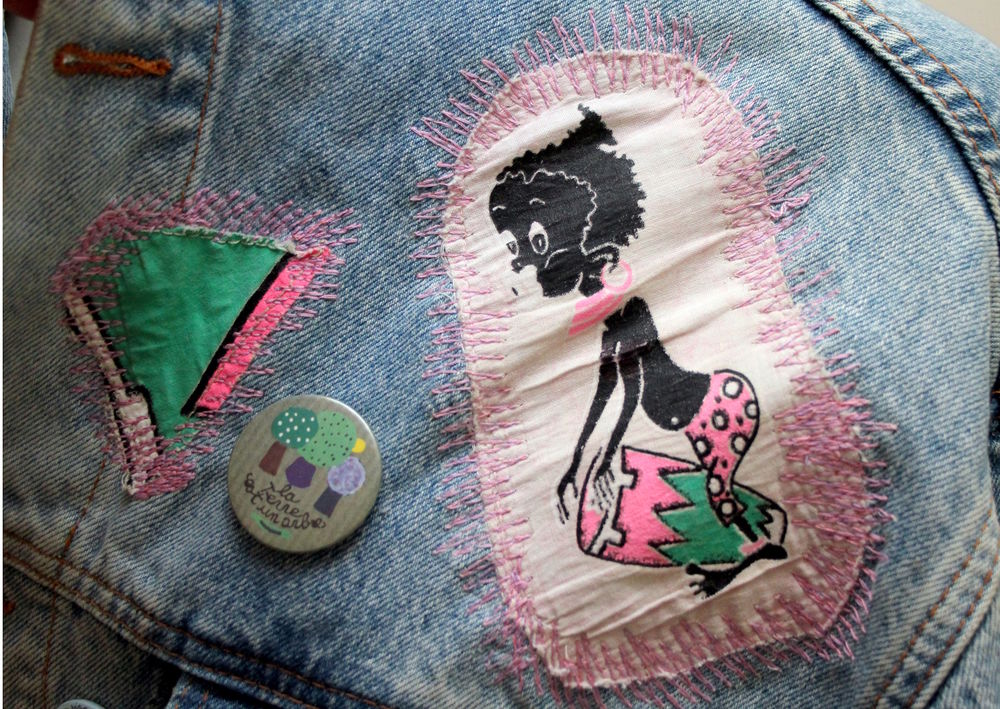 Blouson veste denim CHEROKEE vintage 80 T.L Vêtements