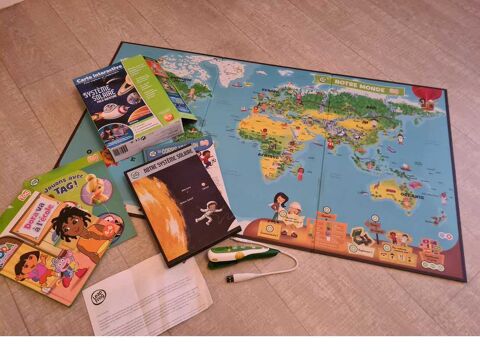 Leap frog Tag Stylo + Carte Monde Interactive + 12 livres 50 Beuzeville (27)