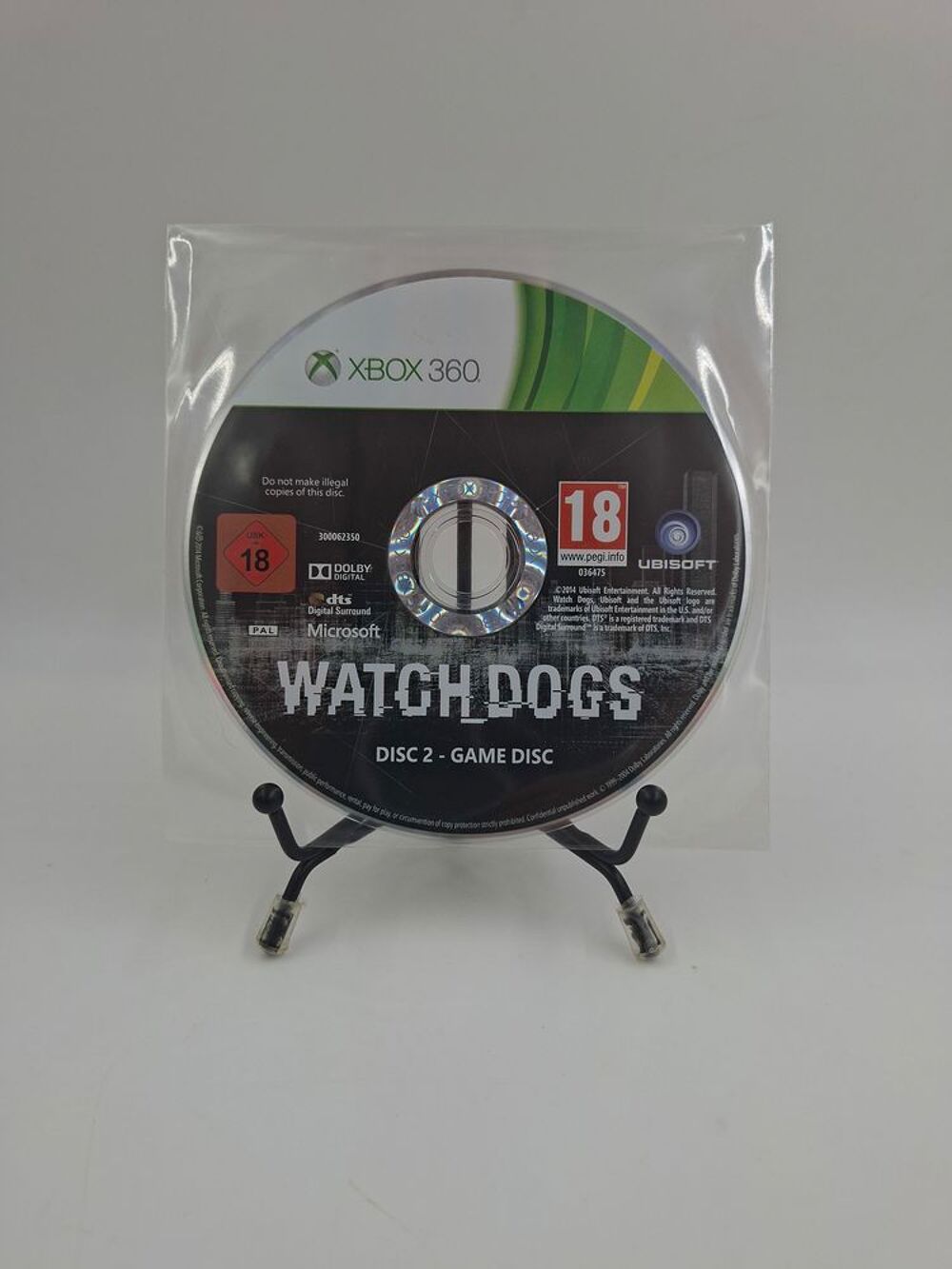 Jeu Xbox 360 WatchDogs (Disc 2 Game Disc) en loose Consoles et jeux vidéos