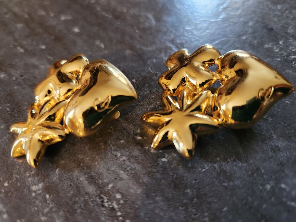 BO clip Etoile Croix Coeur Christian LACROIX Bijoux et montres