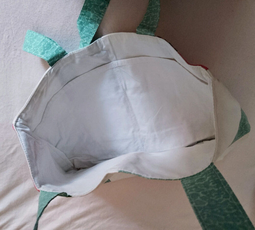 Sac patchwork avec "oranges" et poissons fait main Maroquinerie