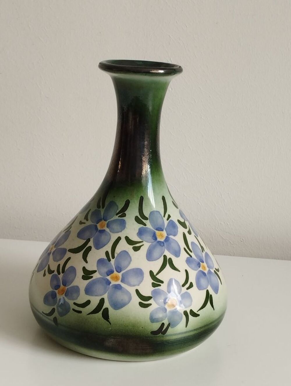 Vase vert printanier Décoration