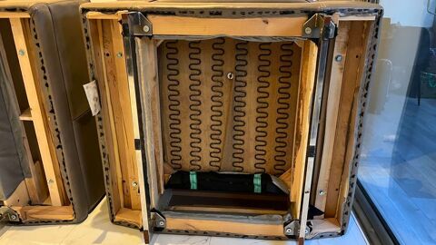 Canap + 1 fauteuil en cuir marron 150 Mandelieu-la-Napoule (06)