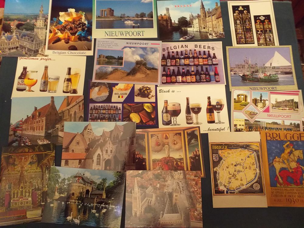 lot de 57 cartes postales modernes neuves de BELGIQUE 