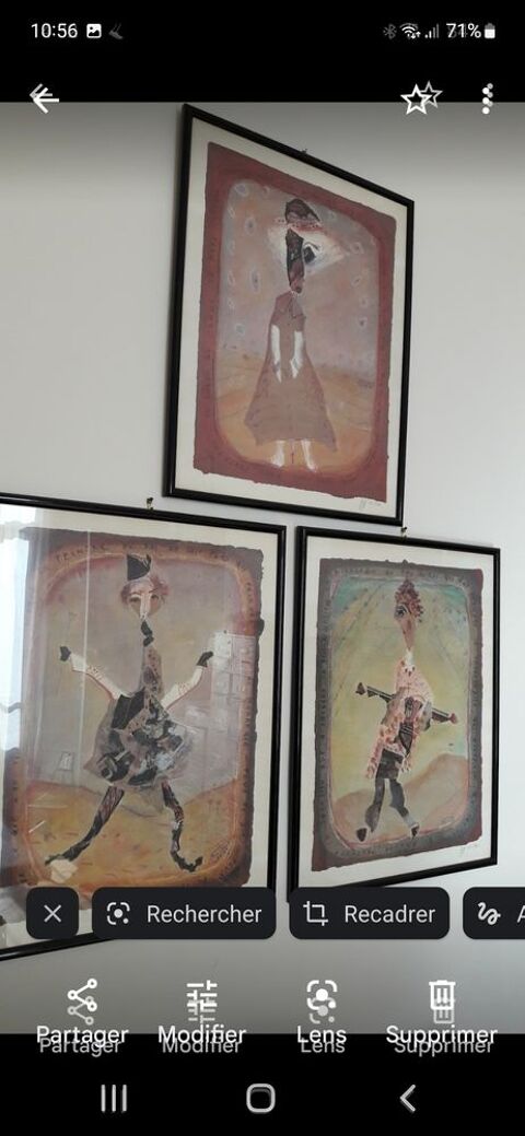 8 lithographies de Francis Berthault. 450 Nice (06)