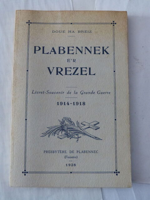 livre breton -  PLABENNEK E ' R VREZEL 12 Brest (29)