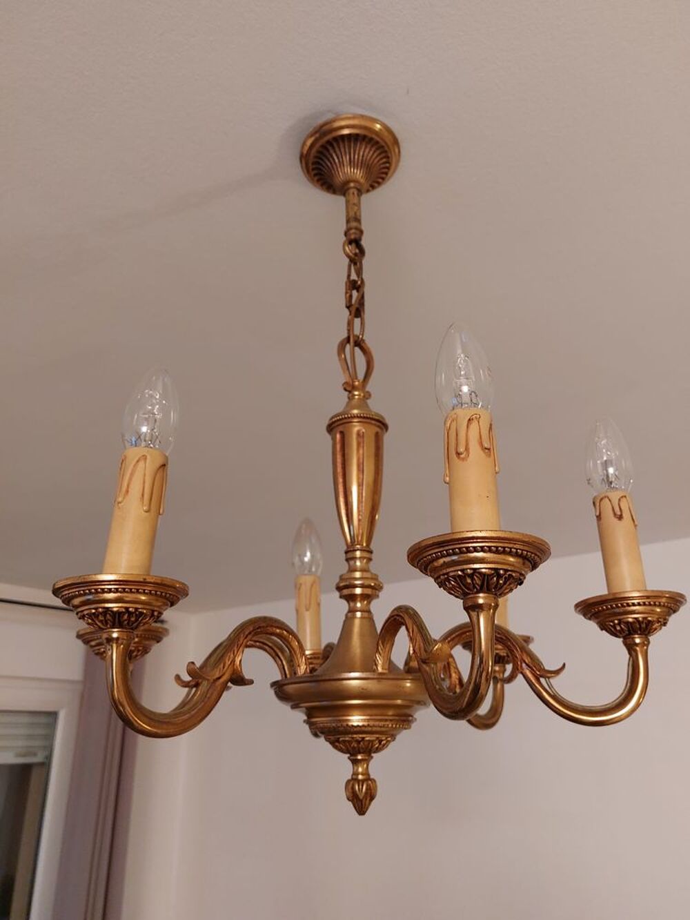 Lustre bronze Louis XVI Décoration
