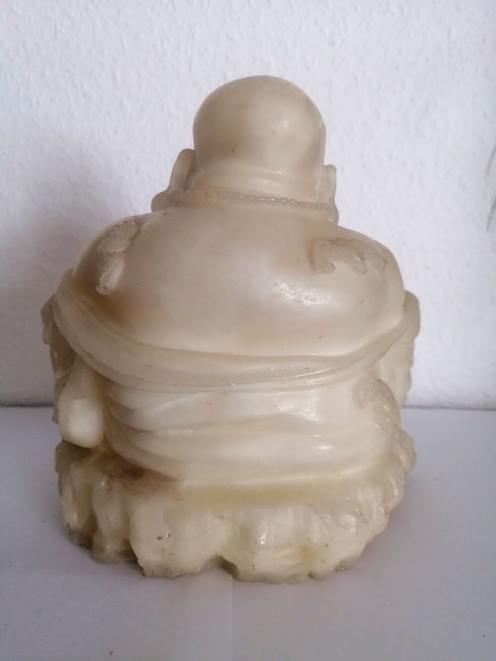 Statuette Bouddha rieur en r&eacute;sine - 21 cm hauteur Décoration