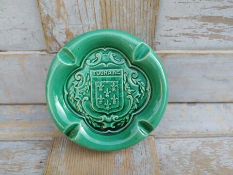 Ancien Cendrier Faence Indre et Loire Blason Hraldique 
28 Loches (37)