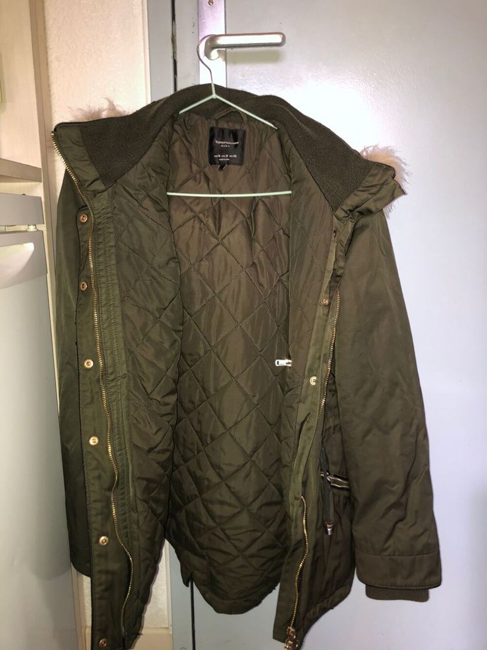 Manteau &agrave; capuchon ZARA Vêtements