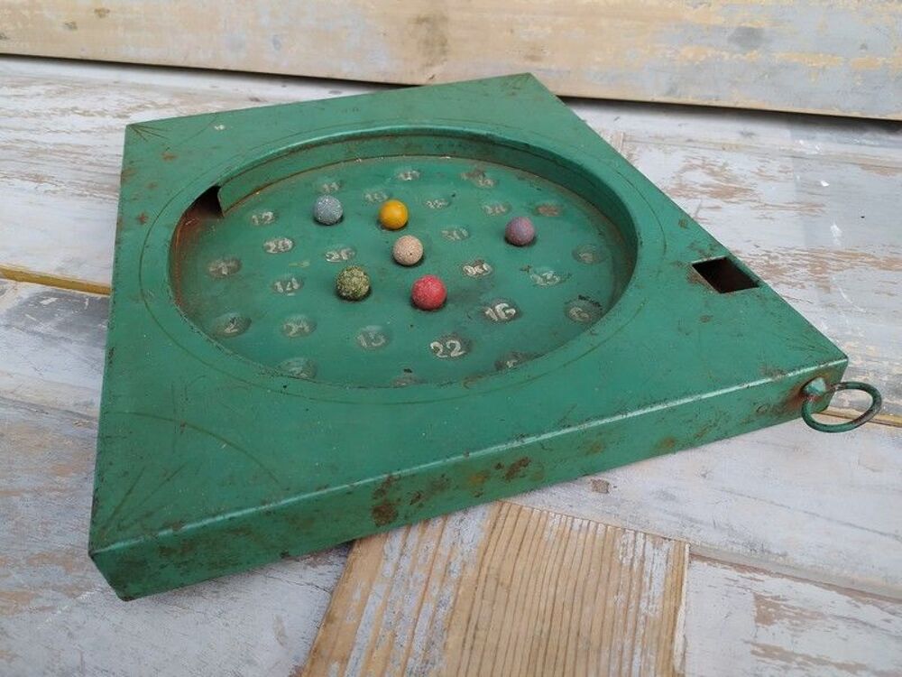 Ancien Jeu &agrave; Billes Flipper M&eacute;tal Jeux / jouets