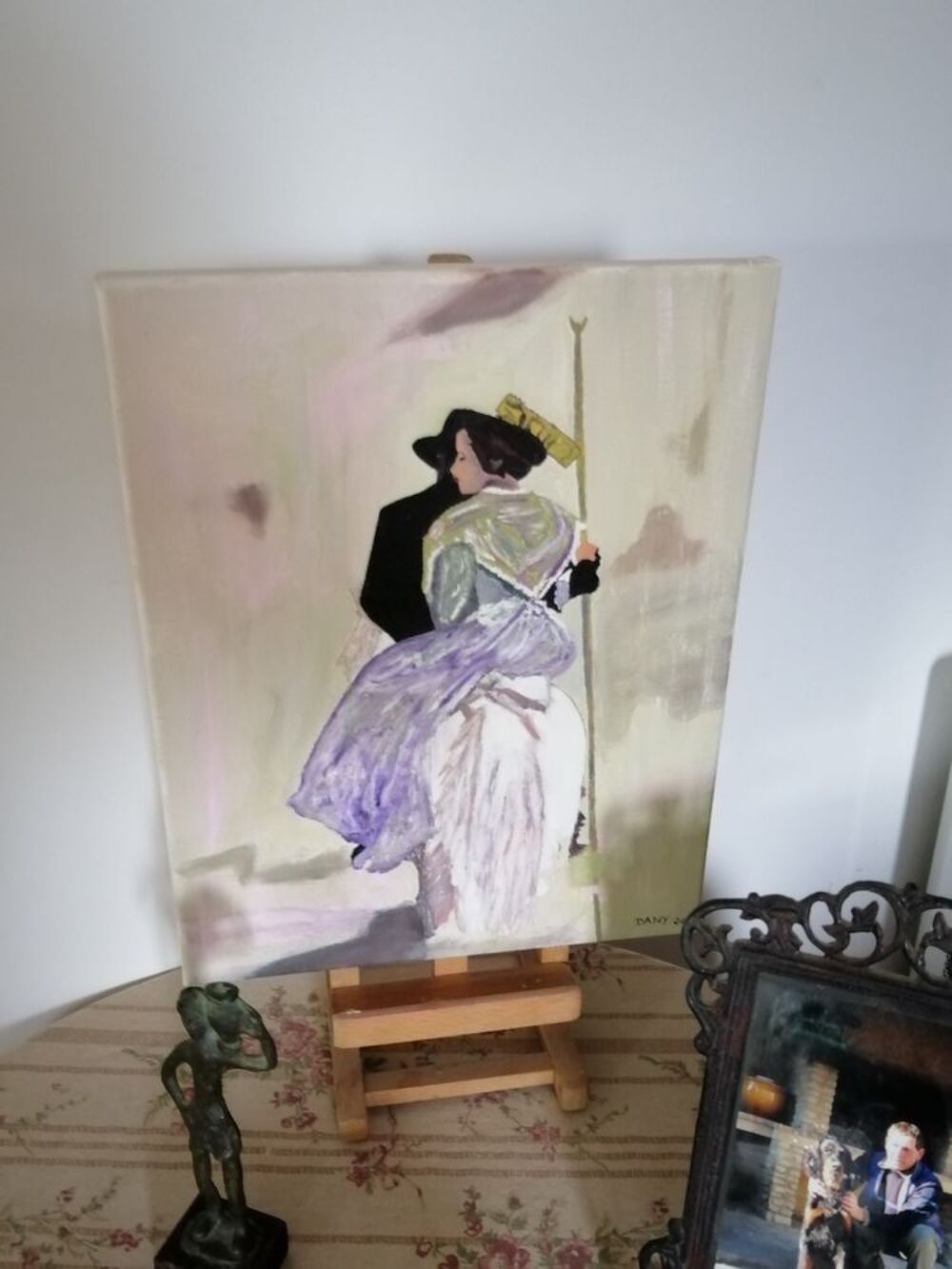 TABLEAUX A L HUILE SUR TOILE DE COTON 
LES TROIS ARLESIENNES Décoration