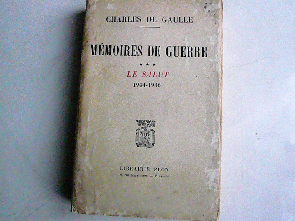 Charles De Gaule " M&eacute;moires de guerre " Livres et BD