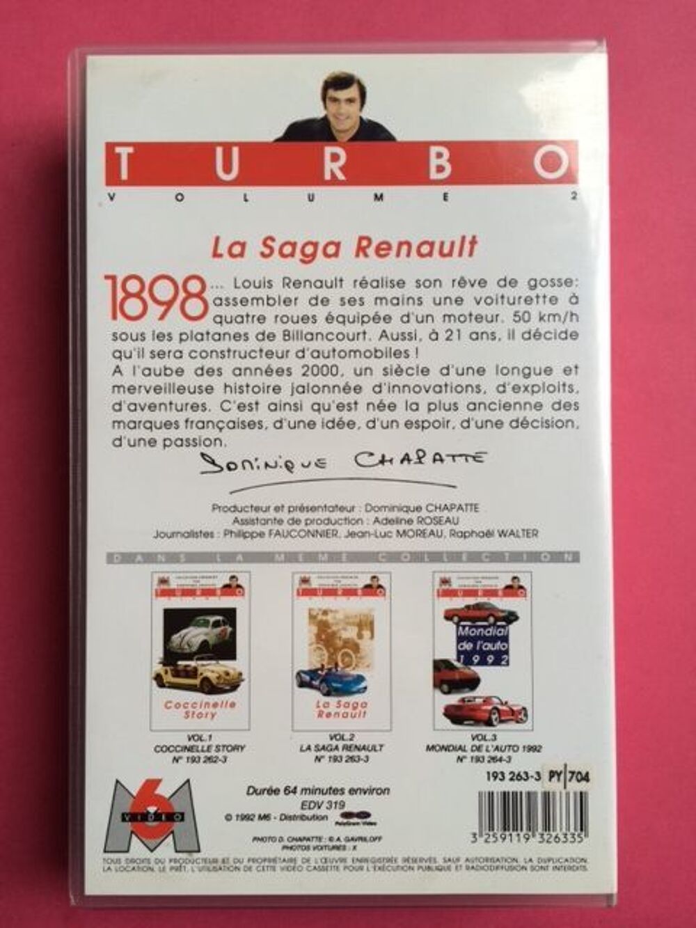 VHS La saga Renault DVD et blu-ray