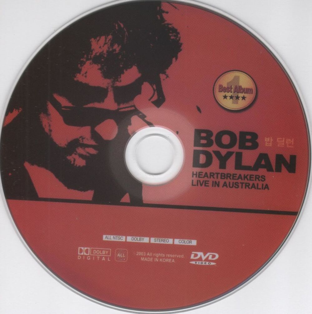 BOB DYLAN LIVE IN AUSTRALIA DVD et blu-ray