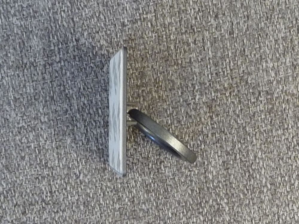 Bijou de T&eacute;l&eacute;phone/Ipad Support Rotatif-Bague Carr&eacute; Gris Bijoux et montres