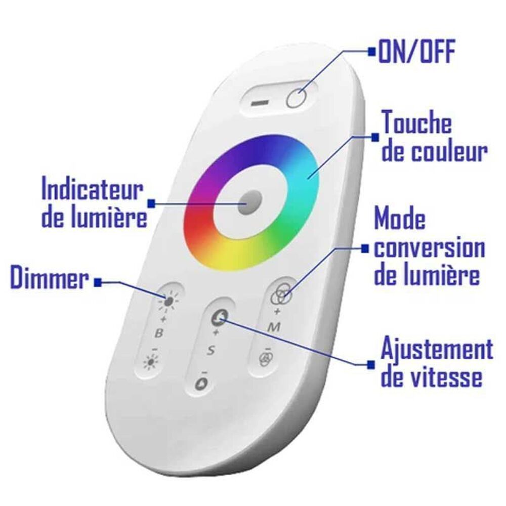 Applique Murale Ronde RGB 100W avec + de 200 effets uniques Décoration