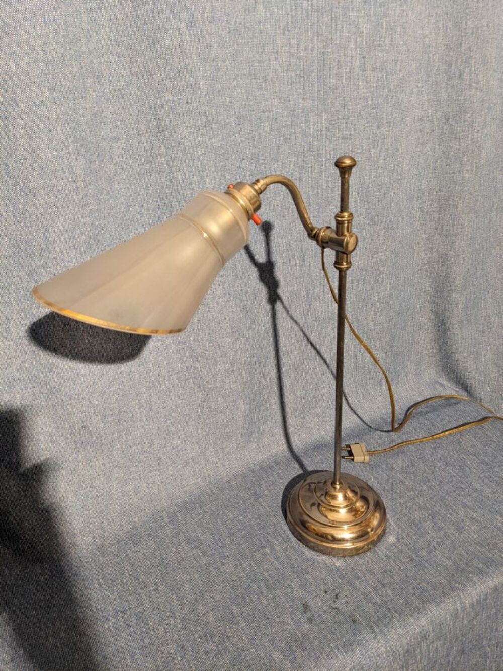 Lampe d'Horloger tulipe guariche 1950 d&eacute;but du si&egrave;cle dernie Décoration