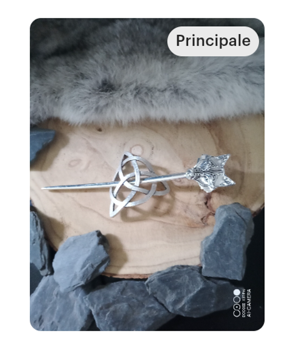 Broche Viking celtique t&ecirc;te de loup neuf Bijoux et montres