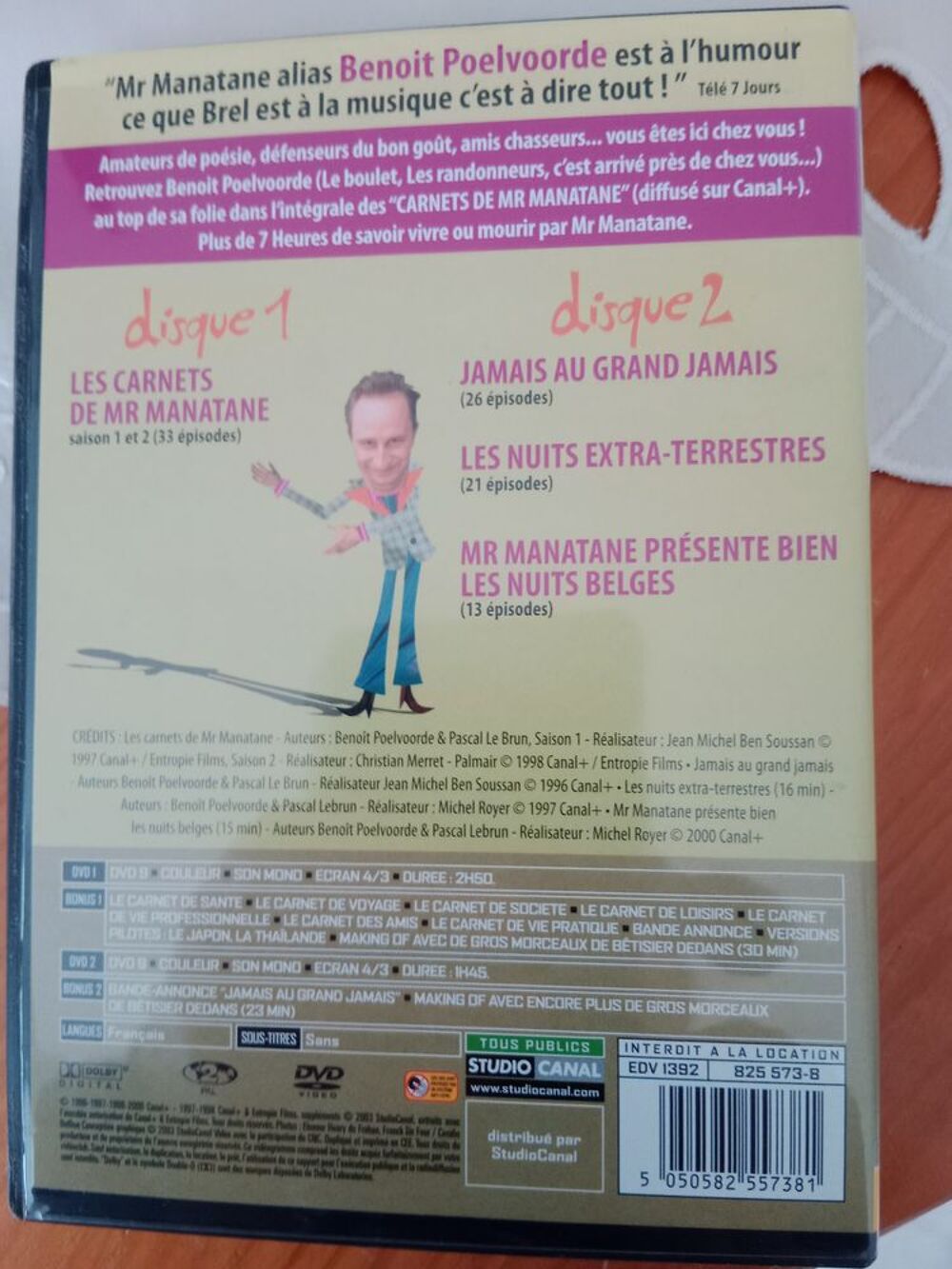 Beno&icirc;t Poolverde Mr Manatane DVD et blu-ray