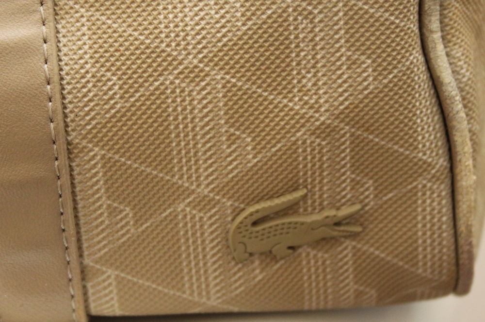 Sac beige Boston LACOSTE Maroquinerie