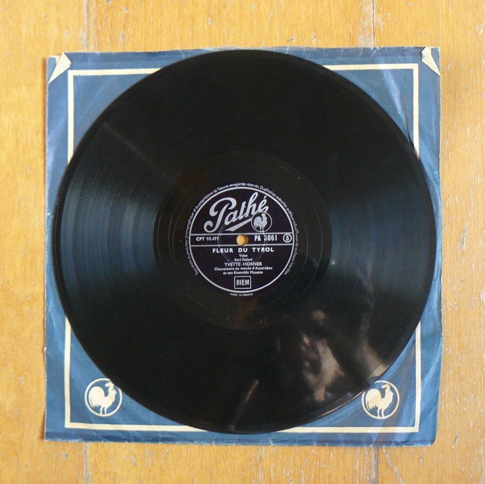 Yvette HORNER : Rapsodie su&eacute;doise / Fleur du Tyrol - Path&eacute; CD et vinyles
