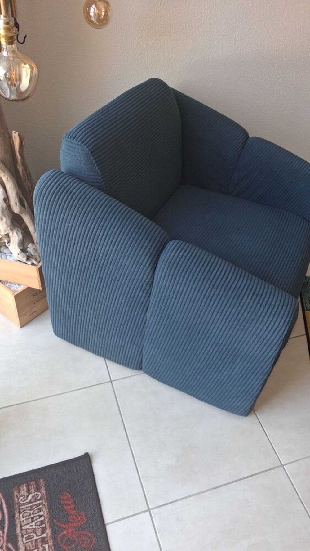 Fauteuil velours Meubles