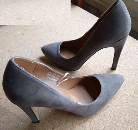 escarpins Primark atmosph�re talon 10 cm gris 9 Beauchamp (95)