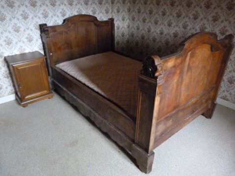 Lit ancien 1 personne +chevet 50 Saint-Prix (71)