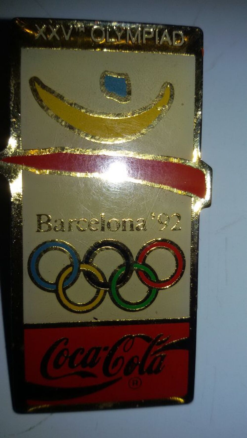pin's cocacola des jeux olympiques de BARCELONE 1992 TBE 