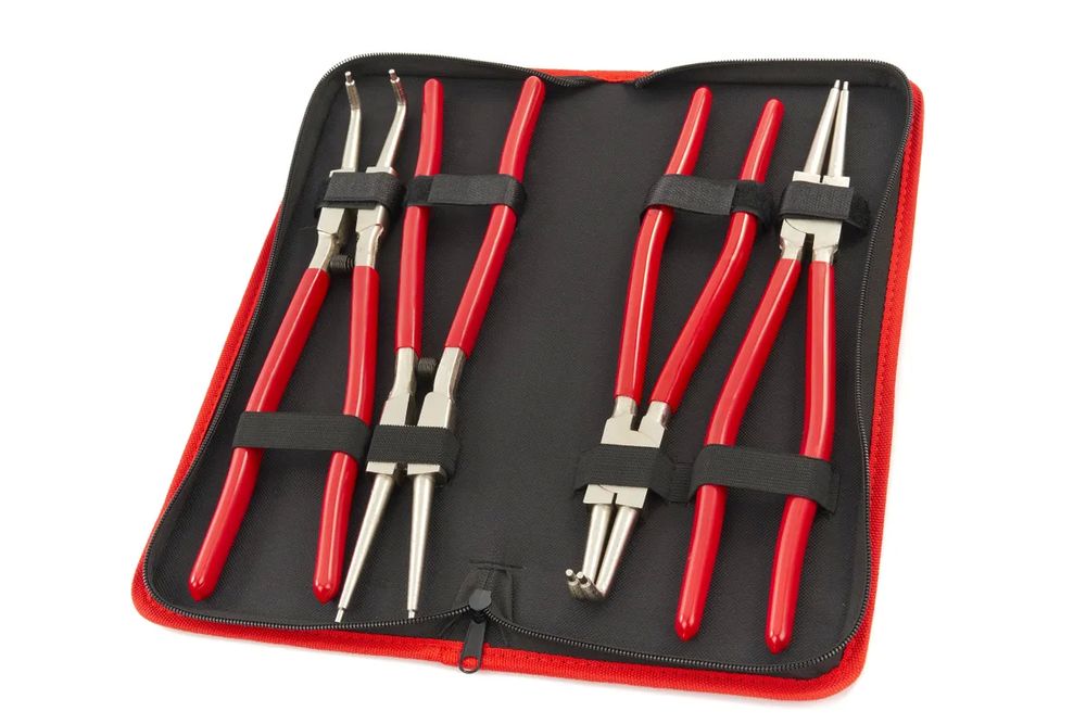 Pochette de pinces &agrave; circlips inter exter longueur 300 mm Bricolage