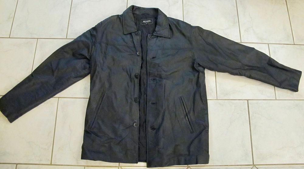 Veste cuir noir homme Vêtements