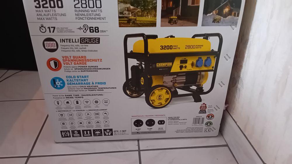 Groupe &eacute;lectrog&egrave;ne de marque Champion 3200 W maxi Bricolage