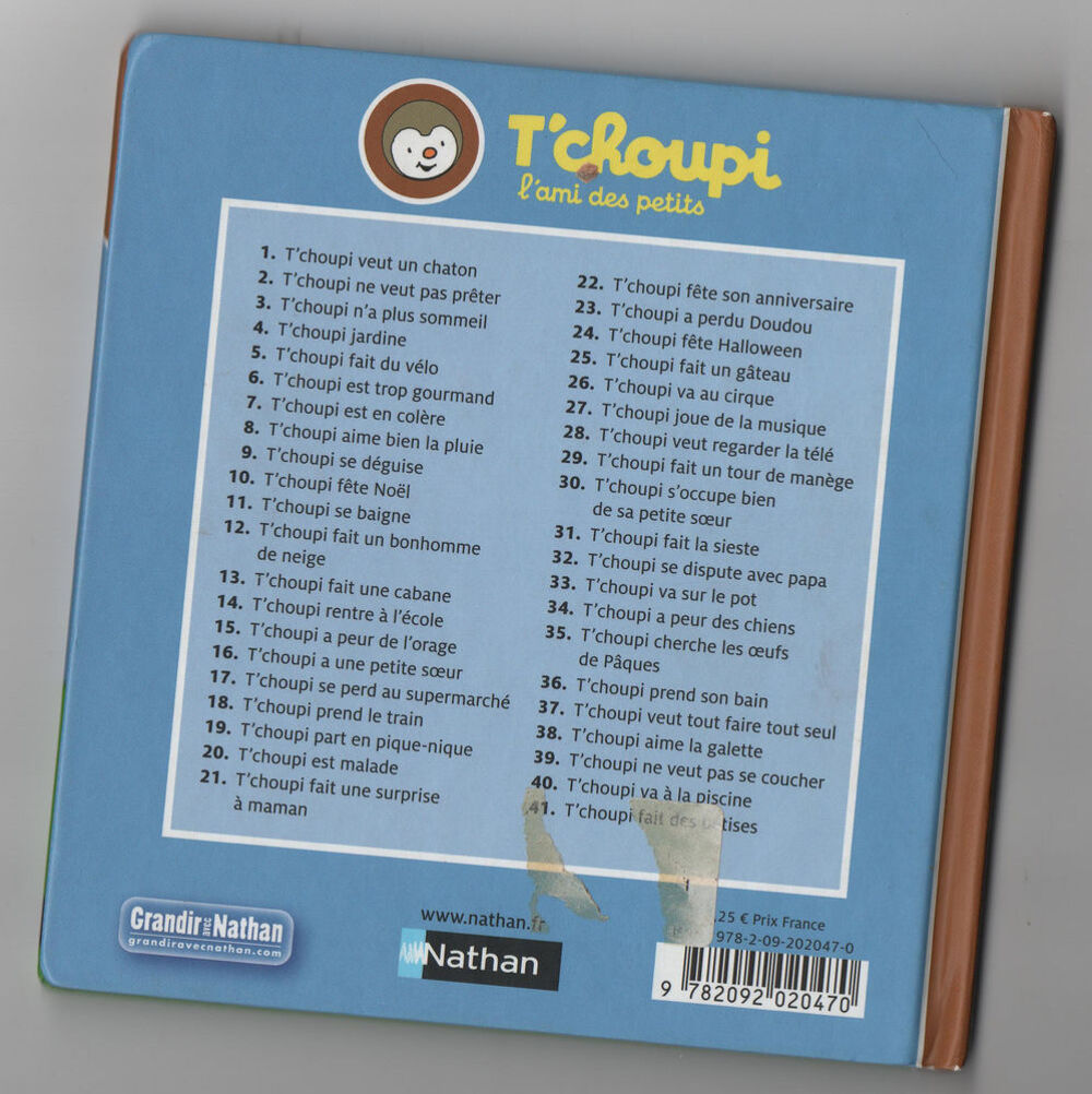 T'choupi part en pique-nique - Thierry Courtin Livres et BD