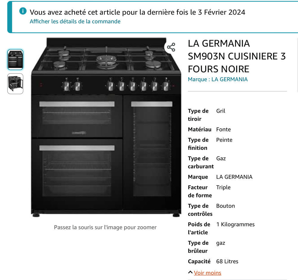 Saisissez le titre de votre objet. Electrom�nager