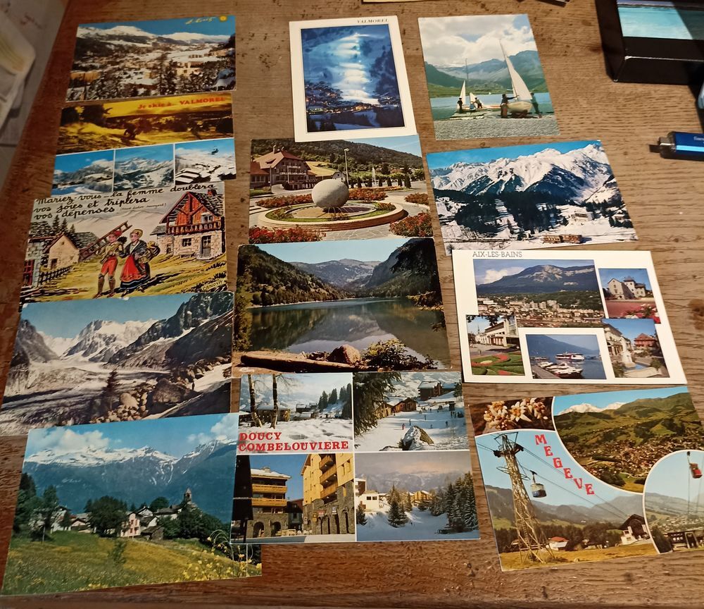 Lot de 13 cartes postales ann&eacute;es 70-90 Savoie 