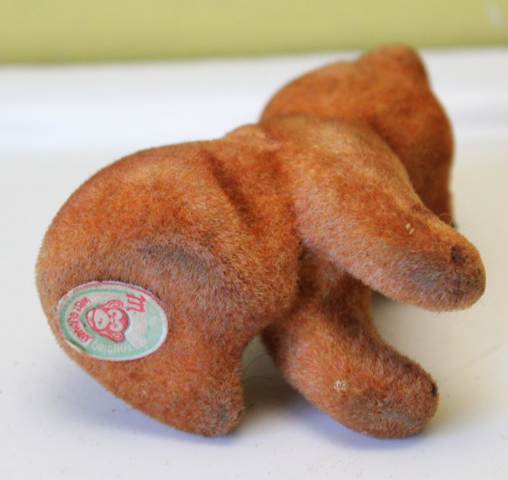 Jouet vintage MAX CARL Germany animal floqu&eacute; ourson Jeux / jouets