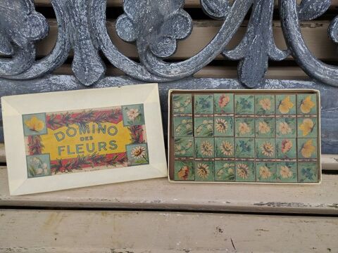 Ancien Jeu Domino des Fleurs  42 Loches (37)