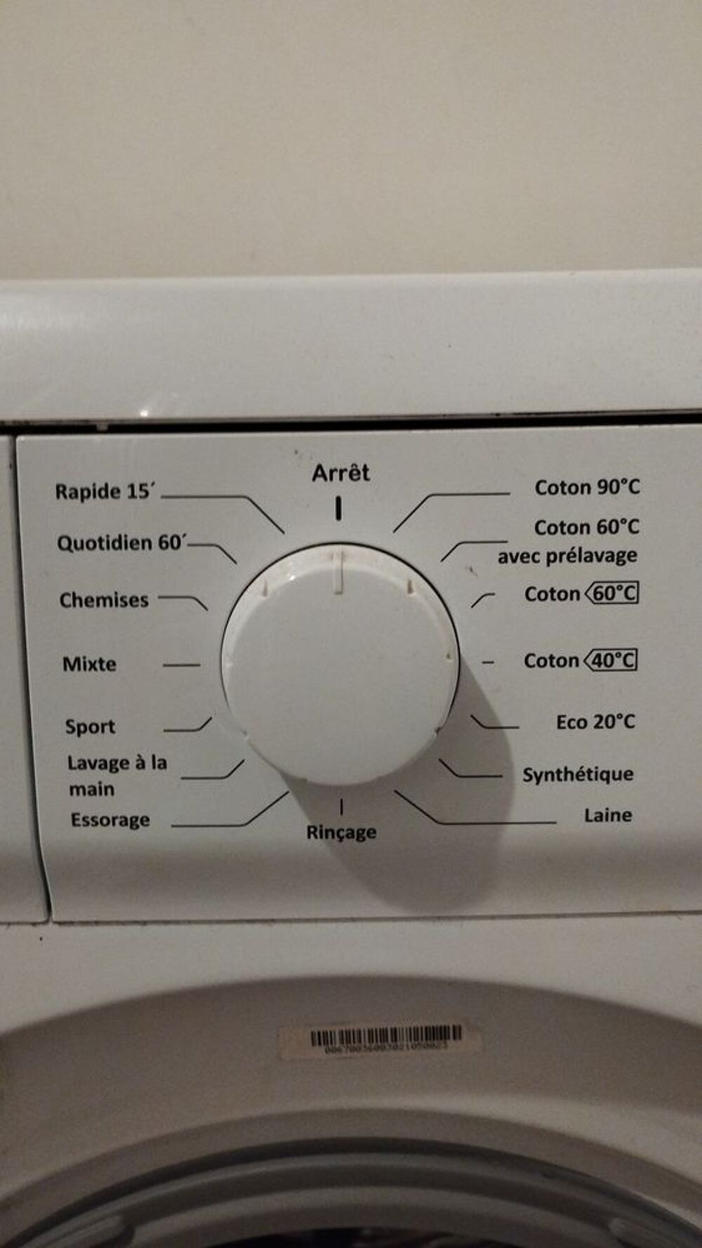 Lave linge 6kg classe A++ Electroménager