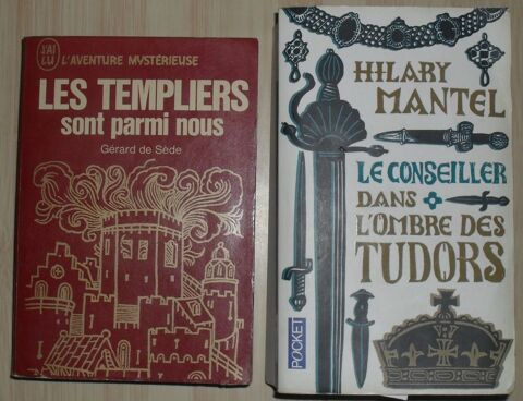 2 livres d'Histoire les Templiers et Conseiller des Tudors 15 Montreuil (93)