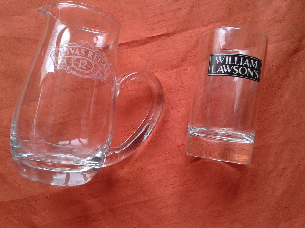 pichet CHIVAS et verre whisky William LAWSON'S Décoration
