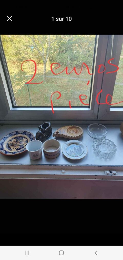 bibelots ou cendriers 2 euros pièce 2 Bron (69)